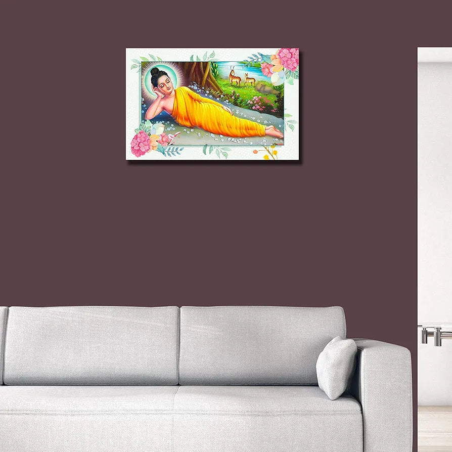 Rangoli MDF Wall Stick Decorative Panel 12x18 Wall Art P-1 Design-27