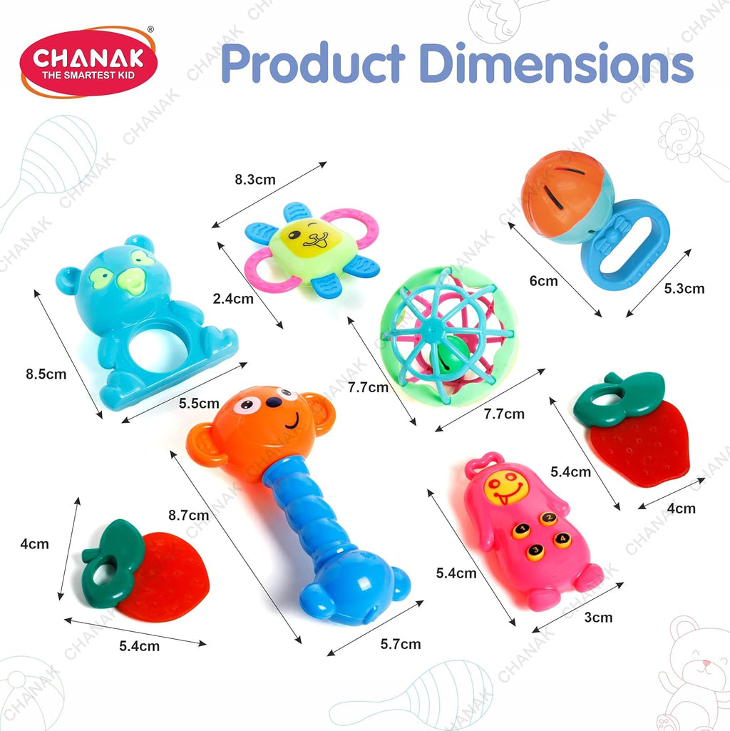 Chanak Baby Kinder Rattle Set for 0-6 Months Old Baby