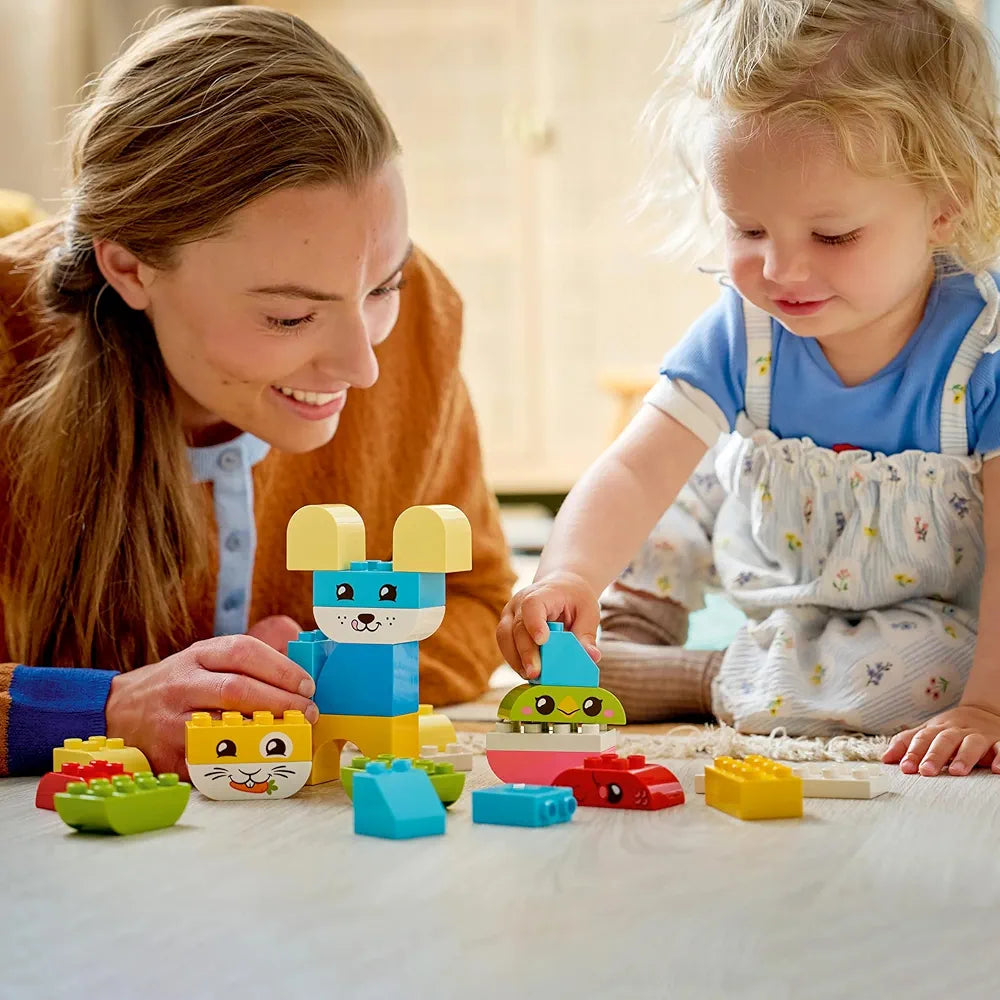 LEGO Duplo My First 3 in 1 Creative Cute Pets Animal Toy - Creative Building Toddler Toy 10477
