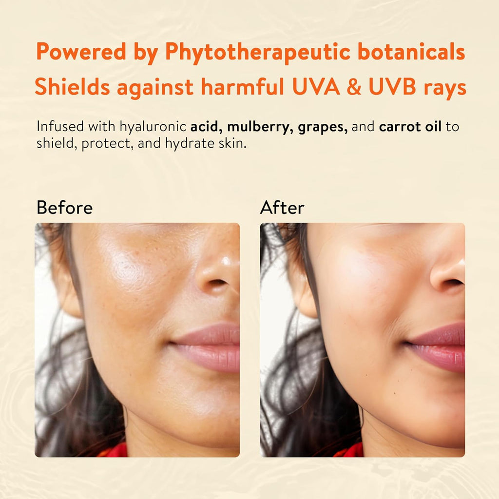 Ayouthveda Sun Turn+ SPF 50 PA++++ Sunscreen | Broad Spectrum UV & Blue Light Protection for Face & Body with Hyaluronic Acid | Hydrating Anti-Aging Formula | Non-Greasy & Water-Resistant | 60g (Pack of 1)