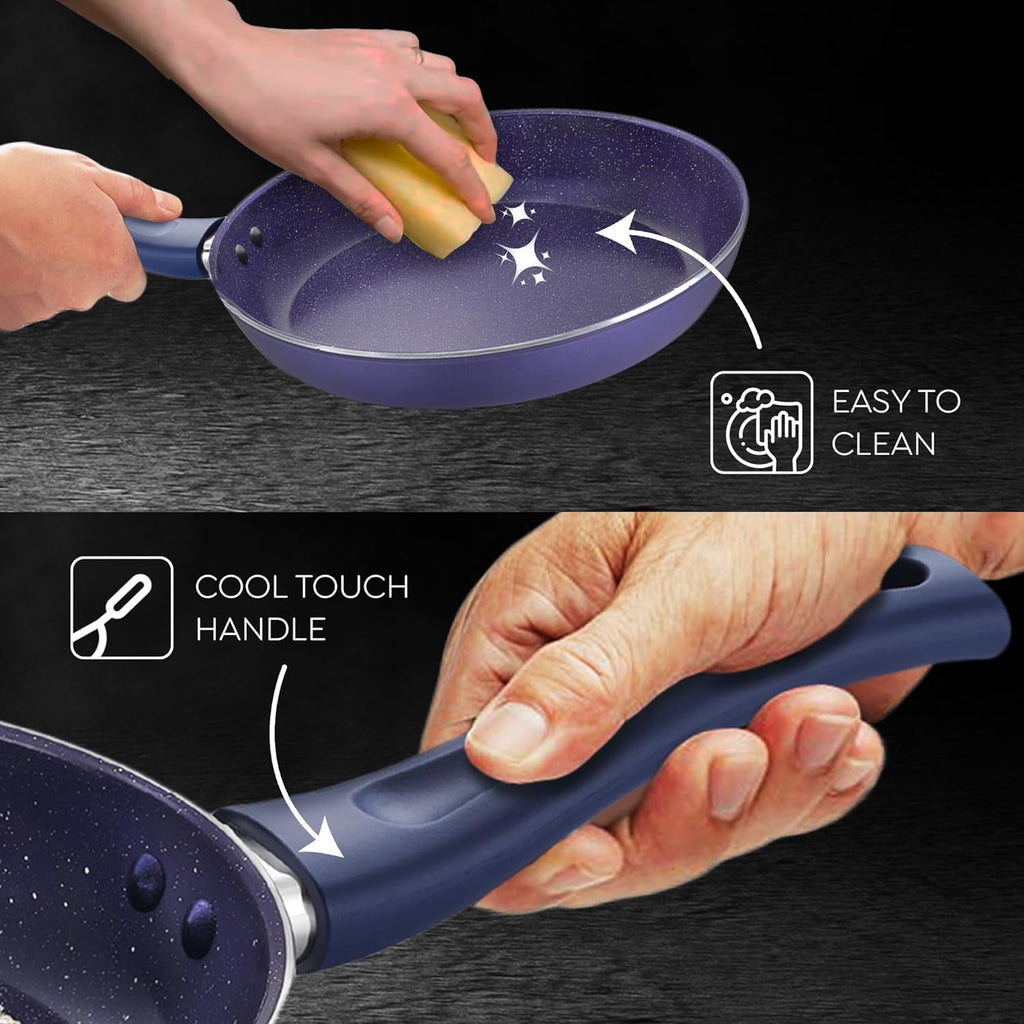 Prestige Ceraglide Ceramic Coated 20 cm Non-Stick Fry Pan | Consumes Less Oil