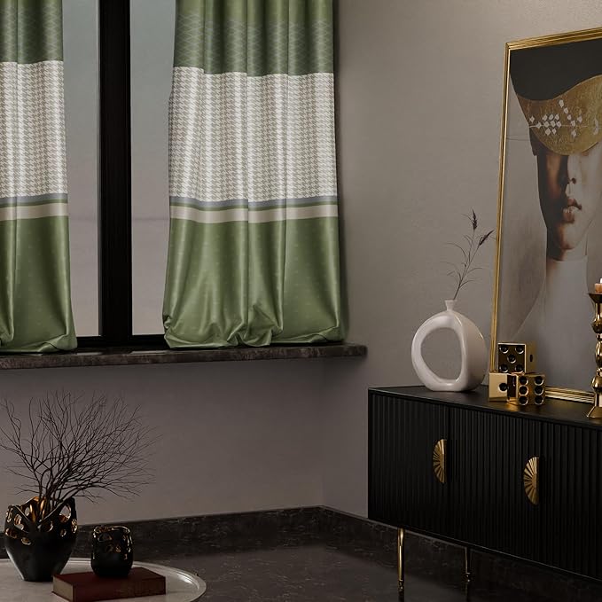 Stoa Paris Curtain for Home, Single pc Patterned Curtain for Window Colour Majestic Meadow
