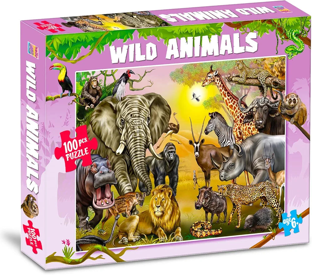 Hello Friend Wild Animal Jigsaw Puzzle for Adults & Kids Above 9 Years Fun & Challenging Puzzle Games for Stress Relief Focus and Memory
