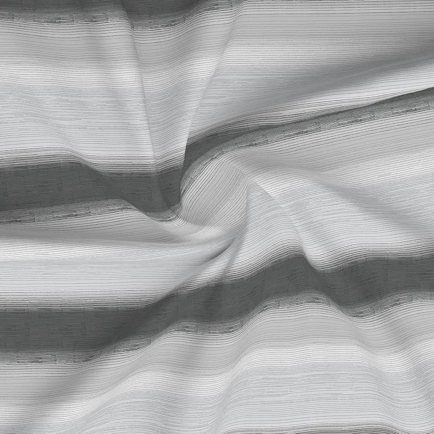 Layers Duracount Bedsheet Set for All Seasons Lightweight Moisture Absorbent 225 CVC King Size Gray Pattern