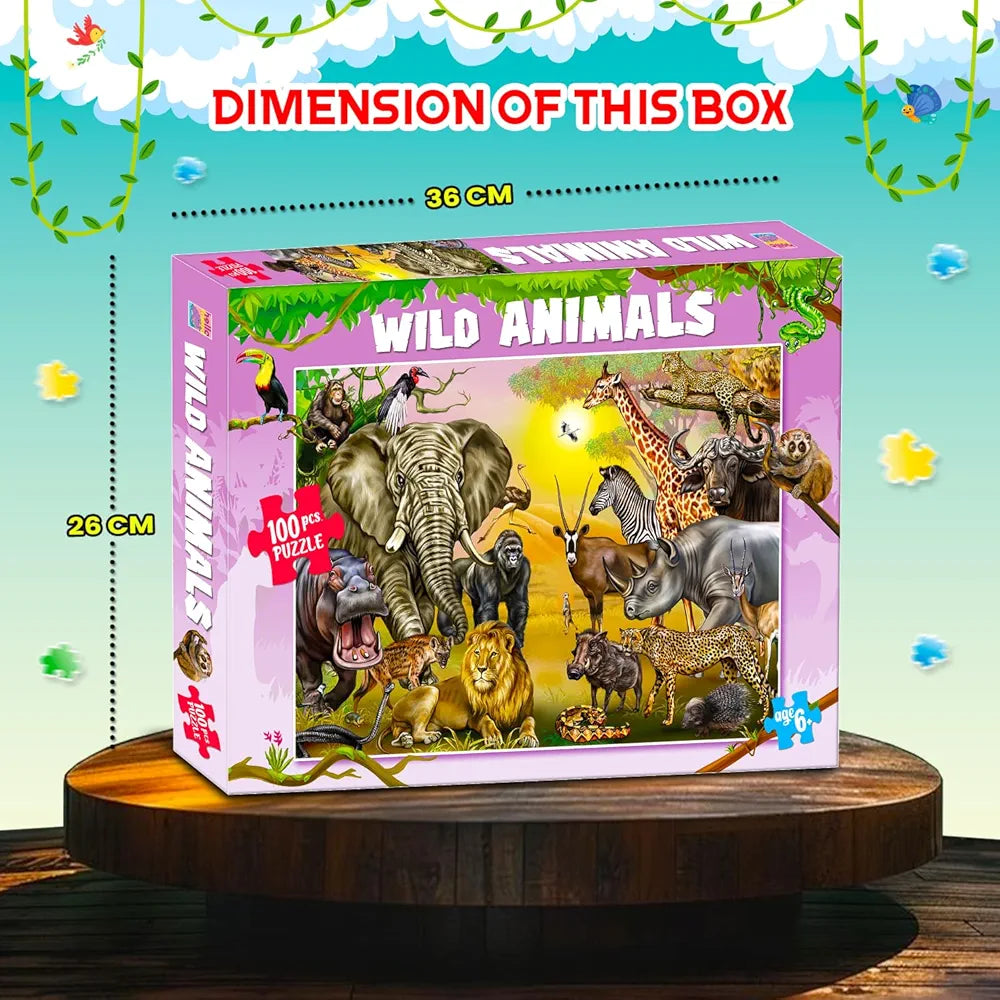 Hello Friend Wild Animal Jigsaw Puzzle for Adults & Kids Above 9 Years Fun & Challenging Puzzle Games for Stress Relief Focus and Memory