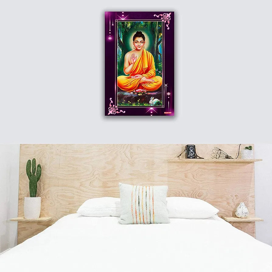 Rangoli MDF Wall Stick Decorative Panel 12x18 Wall Art P-1 Design-17