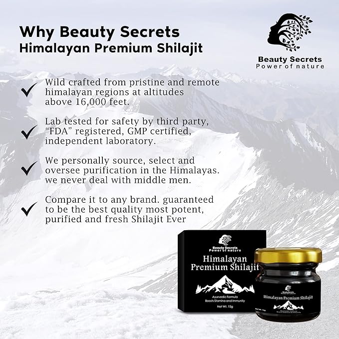 Beauty Secrets Pure Himalayan Shilajit Original - 20 gms