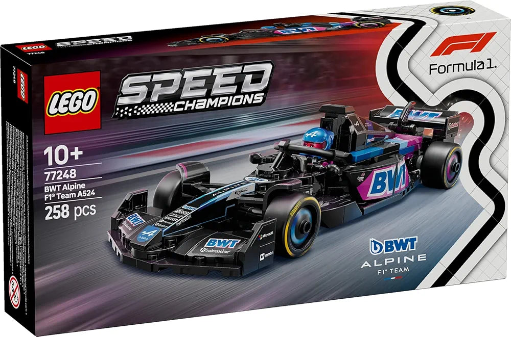Lego Speed Champions BWT Alpine F1 Team A524 Race Car Toy Vehicle 77248 Building Blocks Toys for 10+ Gift for Boys and Girls