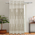 Kuber Industries Door Curtains Premium Drapes for Bedroom SY15ZZ Cream Colour