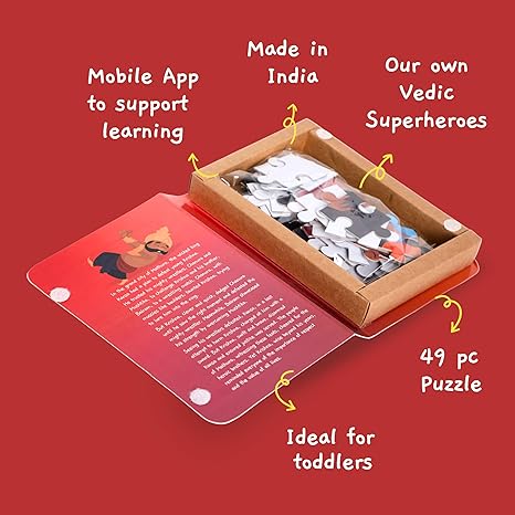 Toynama Educational Toys for Kids Krishna V Kans 49 Pcs Jigsaw Puzzles Ages 3+ Cultural Interactive