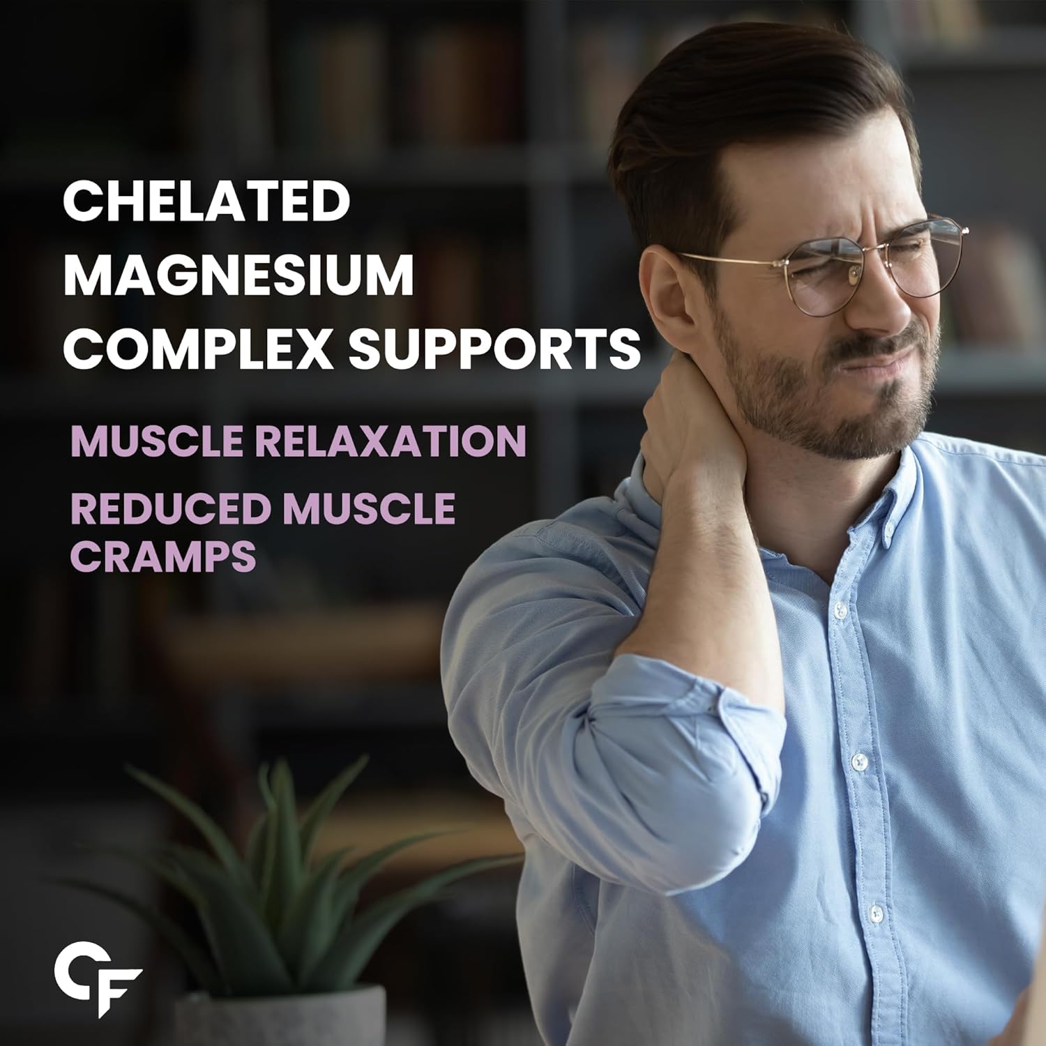 Carbamide Forte Chelated Magnesium Citrate Oxide Supplement | Triple Magnesium Supplement Supports Bones Muscles & Nerves 1382.91mg Per Serving - 60 Veg Tablets