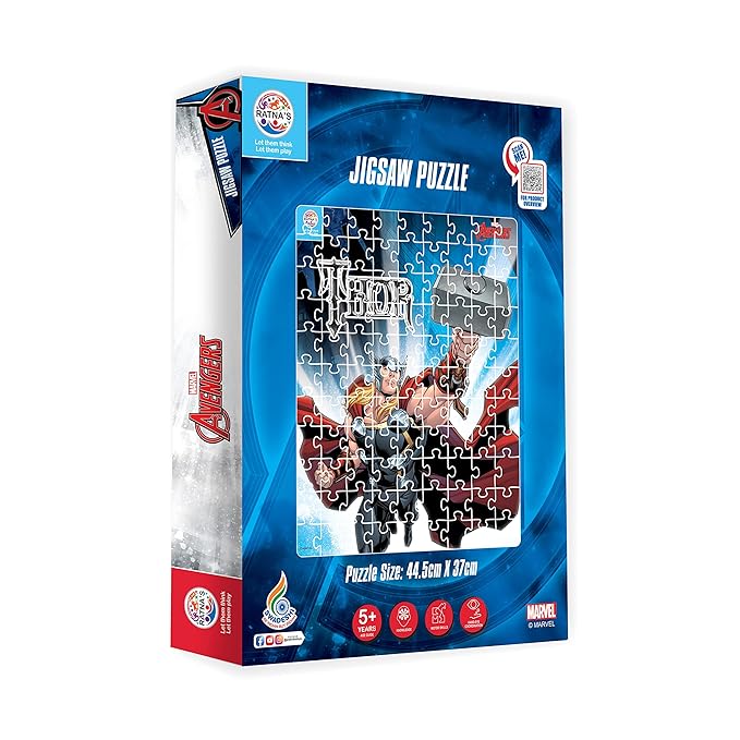 Ratna's 99 Pieces Disney & Marvel Series Jigsaw Puzzle for Kids | Thor