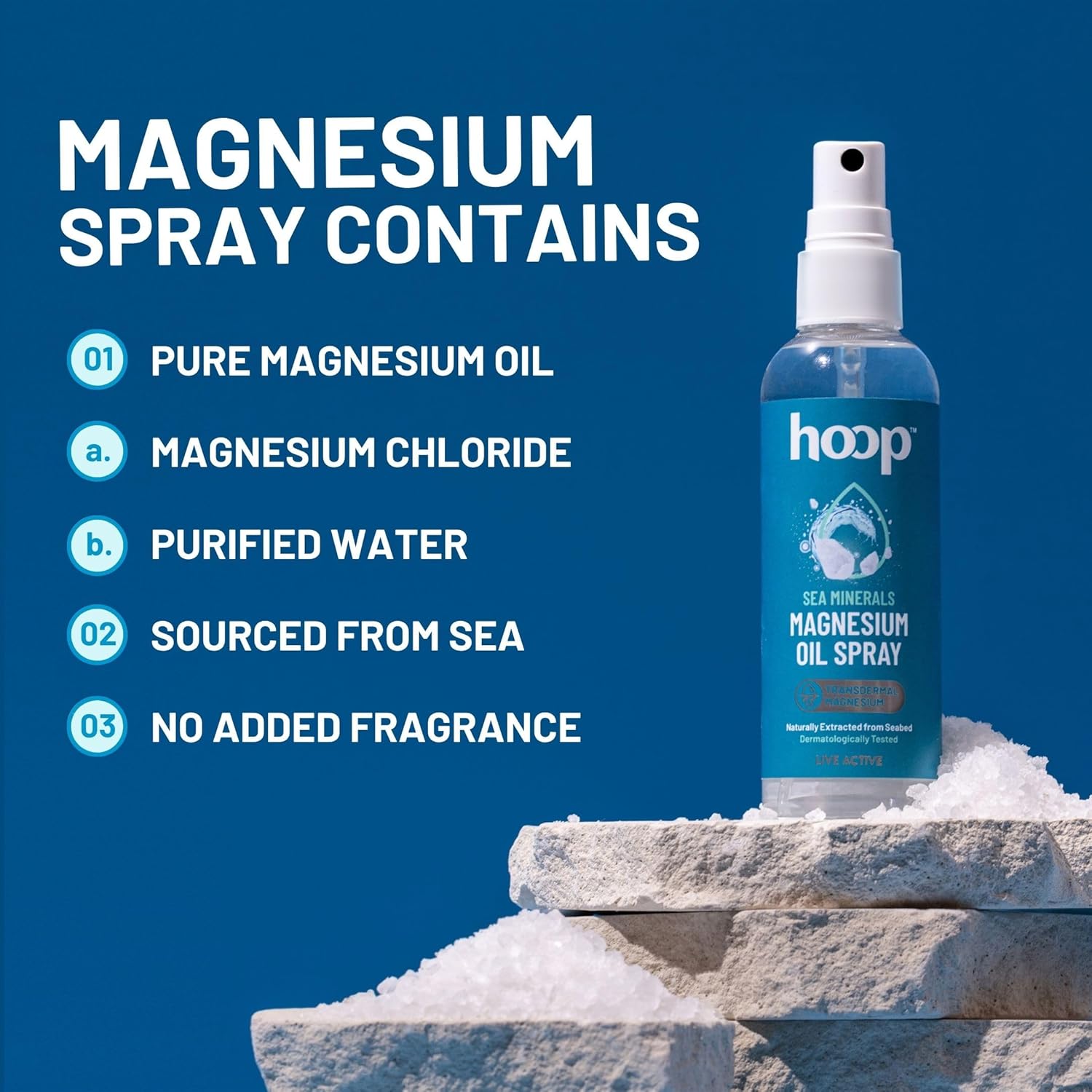Hoop Magnesium Oil Spray | Topical Magnesium Chloride Spray | 100ml