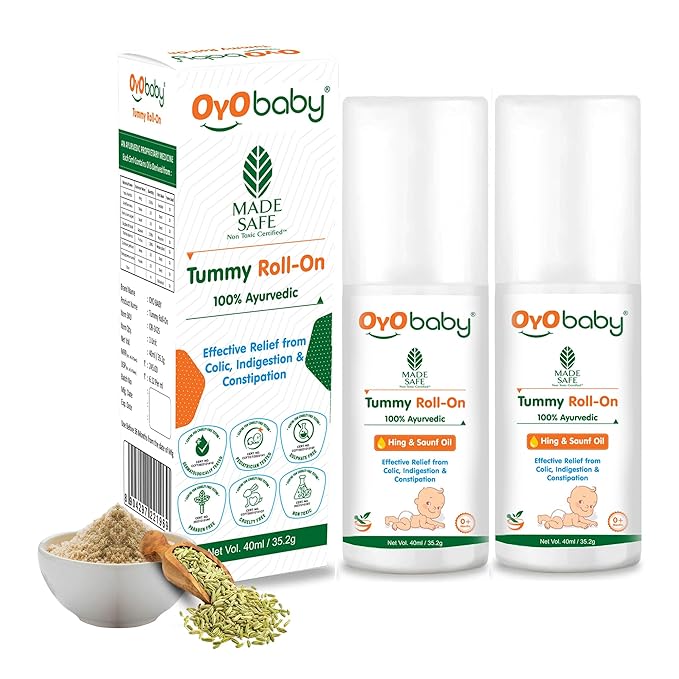 Oyo Baby Easy Tummy roll on for baby Quick Relief From Colic - 40 ml