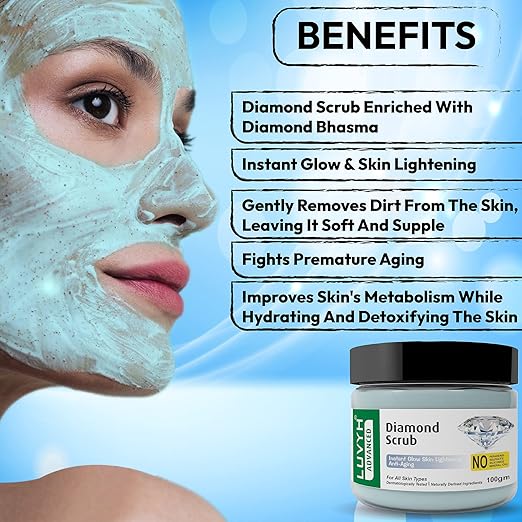 Luvyh Diamond Face & Body scrub - 100 gms