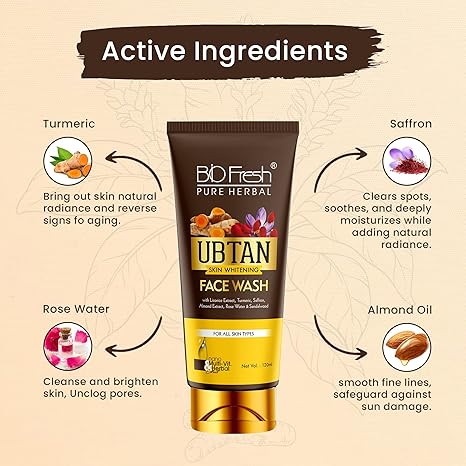 Biofresh Herbals Ubtan Face Wash - 120 ml