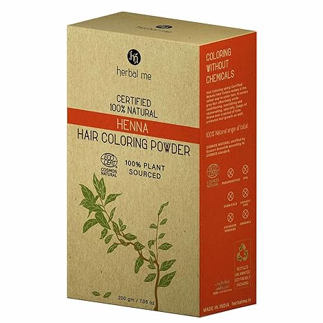 Herbal Me Red Natural Henna Hair Color - 200 gms