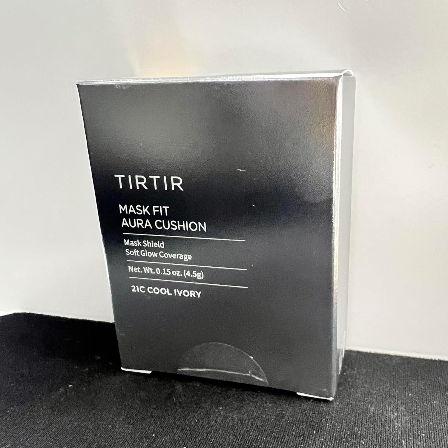 TIRTIR Mask Fit Aura Cushion Foundation, Full coverage, Skin fit, Satin Glow Finish, Korean Cushion Foundation #21C COOL IVORY| 4.5g