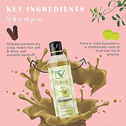 Naturaleza Castile Amla & Shikakai Rejuvenating Shampoo - 200 ml
