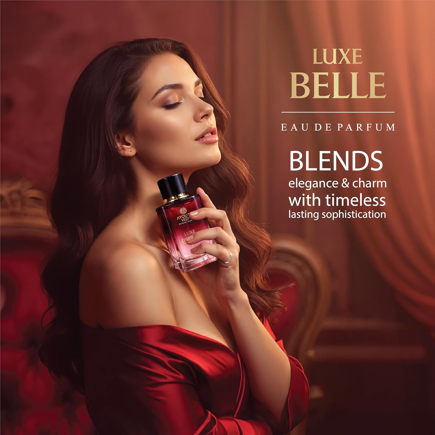 Ayouthveda Luxe Belle Eau De Parfum for Women | Long-Lasting Sweet Floral Luxury Perfume | Black Currant, Vanilla Patchouli, Orange Blossom & Tonka Bean | Elegant & Premium Fragrance | 100 ml