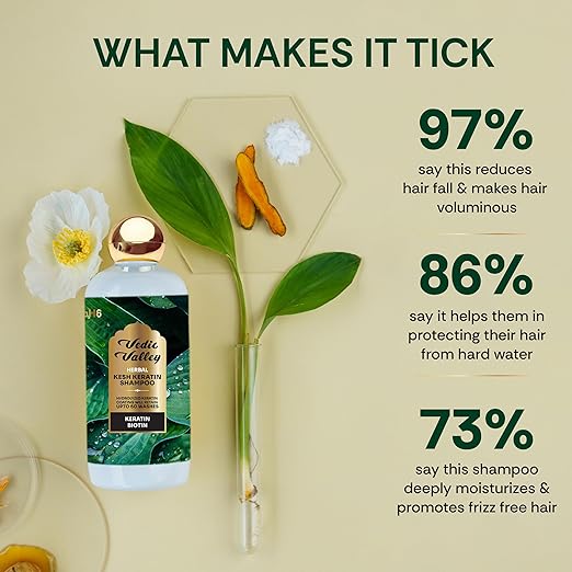 Vedic Valley Herbal Keratin Shampoo with Honey - 300 ml