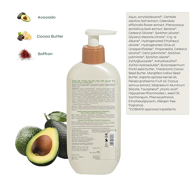 Tikitoro Kids Soothing Body Lotion - 300 ml