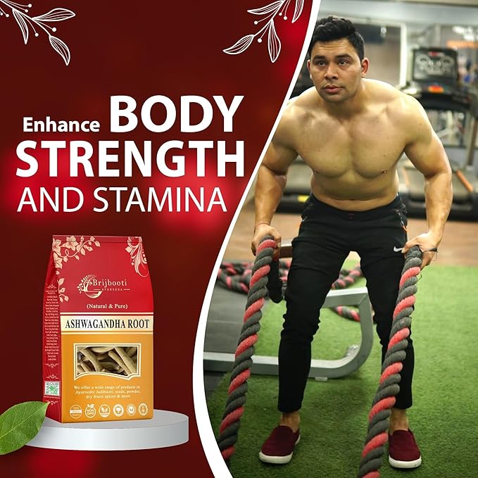 Brijbooti Birju Mahavir Ashwagandha Withania Somnifera Root - 200 gms