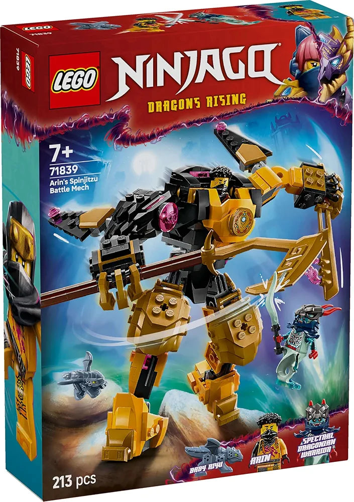 Lego NINJAGO Arin’s Spinjitzu Battle Mech Toy Set 71839 Building Blocks Toys for 7+ Gift for Boys and Girls
