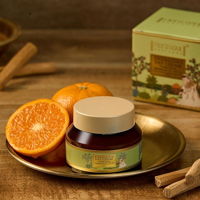 FloraSoul Ayurveda Energizing Day Cream With Orange Peel & Sandalwood SPF 30 - 50 Gms