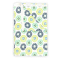 Divine Casa Floret 100% Cotton Double Dohar 120 GSM Soft & Lightweight Throw Blanket Colour Green Blue
