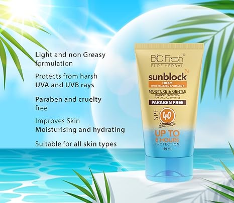 Biofresh Herbals Sunblock Cream SPF 40 - 60 ml