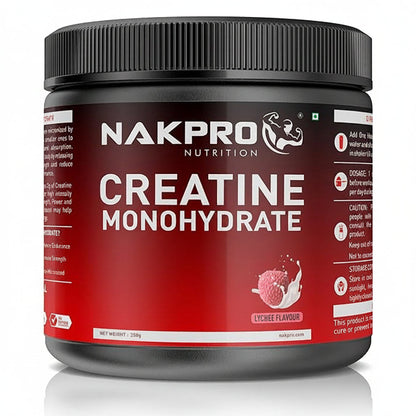 Nakpro Micronized Creatine Monohydrate Lychee Flavour - 250 gms