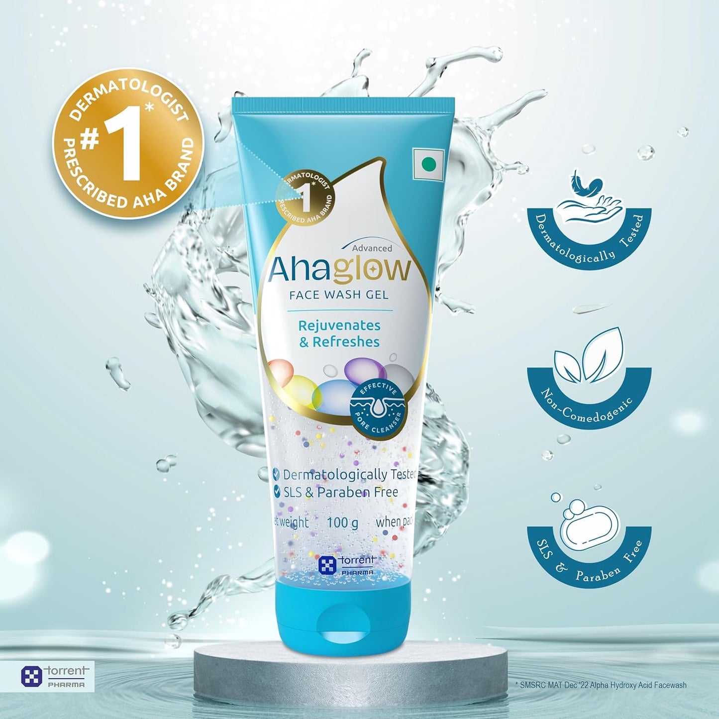 Ahaglow Advanced Face Wash Gel - 100 gms