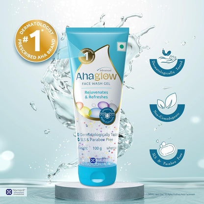 Ahaglow Advanced Face Wash Gel - 100 gms