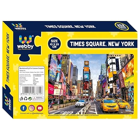 Webby Times Square New York Jigsaw Puzzle 252 Pieces