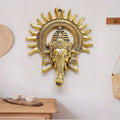 Ganesha Sun Decorative Metal Wall Hanging Art Ganpati Ganesh Showpiece