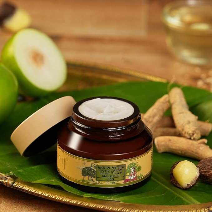 FloraSoul Ayurveda Rejuvenating Night Cream With Kakadu Plum & Shea Butter - 30 Gms