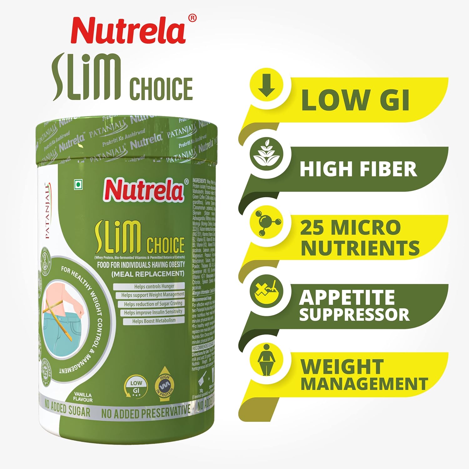 Nutrela Slim Choice Meal Replacement Shake - 500 gms