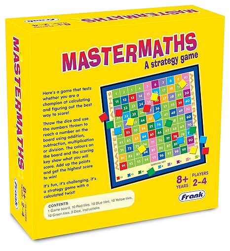 Frank Mastermaths Board Game for Kids Brain Booster Games Educational for Focus and Memory