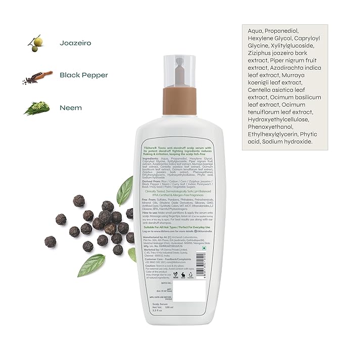 Tikitoro Teens Anti-Dandruff Scalp Serum - 100 ml