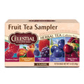 Celestial Seasonings Fruit Tea Sampler Herbal Tea Variety Pack, Caffeine Free, 18 Tea Bags Per Box