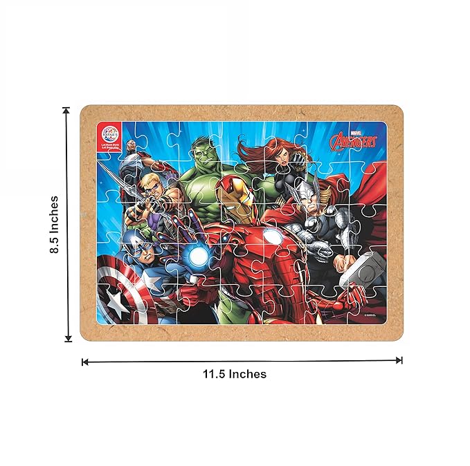 Ratnas Wooden Floor Puzzle Avengers 35 Pieces Jigsaw Puzzle for Kids 3+ Years
