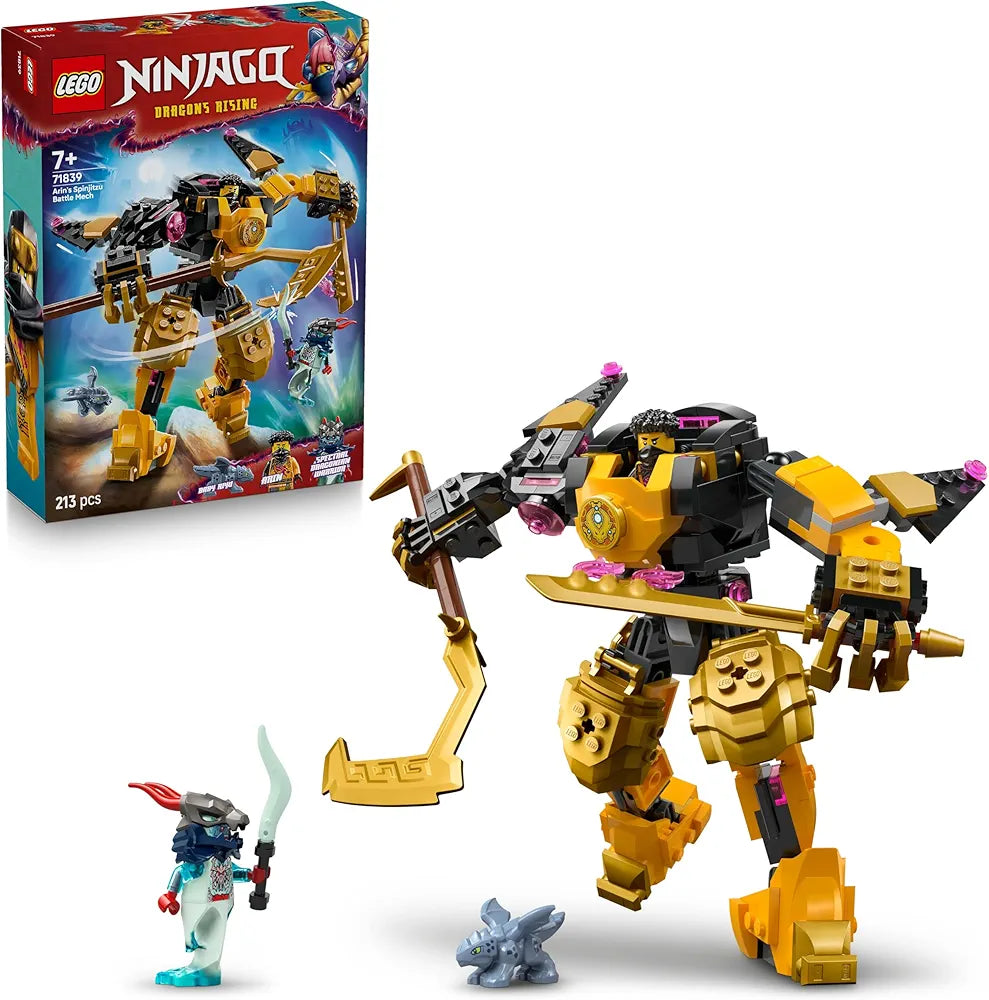 Lego NINJAGO Arin’s Spinjitzu Battle Mech Toy Set 71839 Building Blocks Toys for 7+ Gift for Boys and Girls