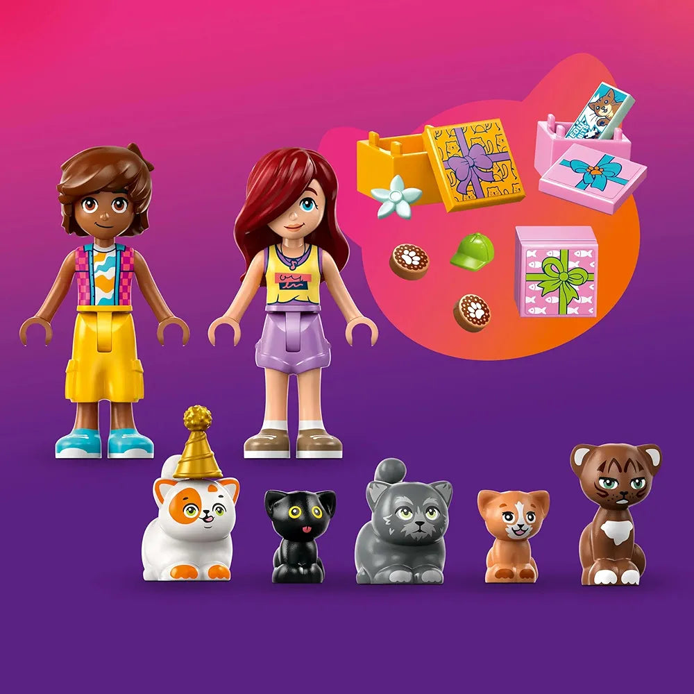 Lego Friends Cat Birthday Party & Tree House Building Kit Toy 42666 Building Blocks Toys for 6+ Gift for Boys and Girls