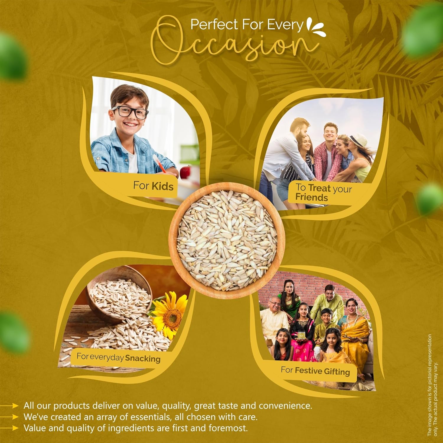 GreenFinity Raw Sunflower Seeds | Rich in Protein, Fiber, Vitamins and Antioxidants | Nutritious Diet Food for Weight Management, Healthy Snacks, Cooking, Smoothies and Salads (250g)