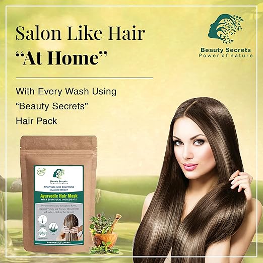 Beauty Secrets Ayurvedic Hair Mask for Dandruff and Hair Fall - 100 gms