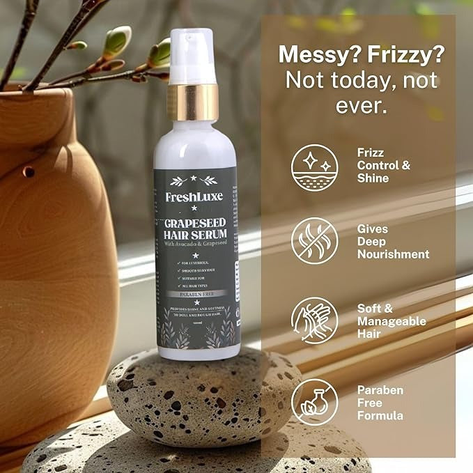FreshLuxe Grape Seed Hair Serum - 100 ml