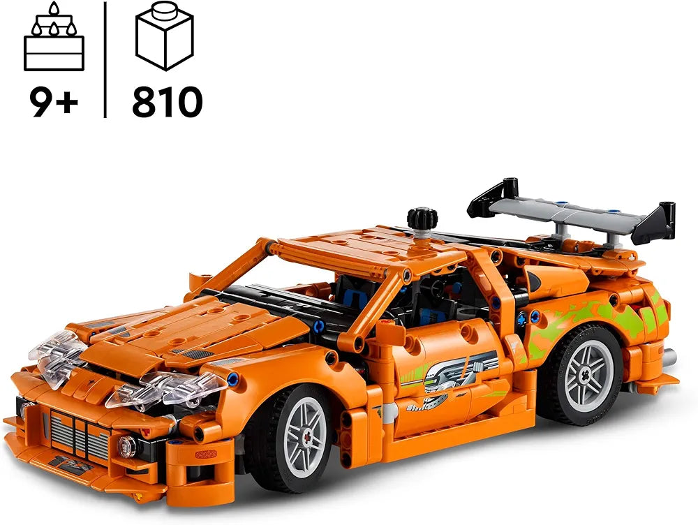 Lego Technic Fast and Furious Toyota Supra MK4 Toy Car Model Kit 42204 Building Blocks Toys for 9+ Gift for Boys and Girls