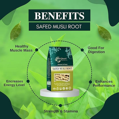 Brijbooti Birju Mahavir Safed Musli Root