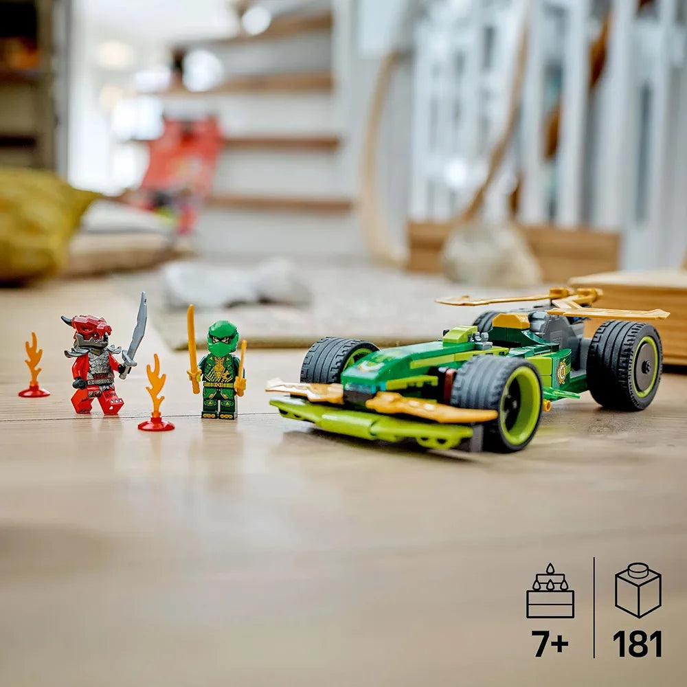 Lego NINJAGO Lloyd’s Pull-Back Race Car Pretend Play Toy Set 71828 Building Blocks Toys for 7+ Gift for Boys and Girls